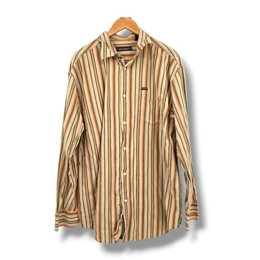 Vintage Enyce Clothing Co. Striped‎ Button Down Long Sleeve Shirt Mens Large